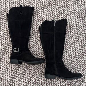 Liz Claiborne Elegant Black Over the Knee Boots